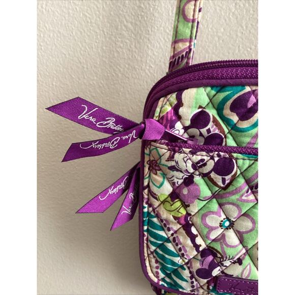 Vera Bradley Disney Plums Up Mickey Minnie Mouse Small Zip Crossbody Purse - Picture 6 of 14